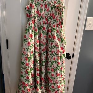 Hill House Ellie nap dress XXL Pink roses poplin